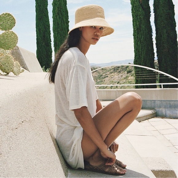 Lack of Color Utopia Inca Raffia Bucket Hat - Picture 2 of 10